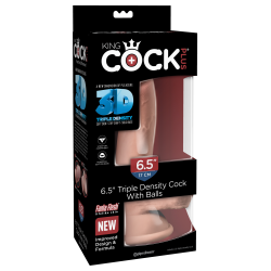 King Cock Gode king Cock avec Balls Triple Density 6.5 - 14 x 4 cm